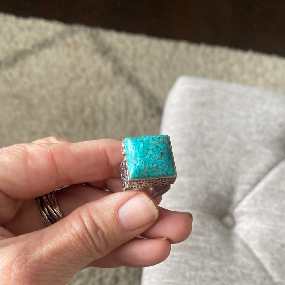 Silpada Turquoise Silver Ring size 6